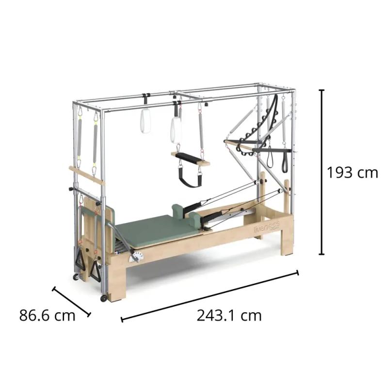 Toorx Oak_wood_Cadillac_Reformer_PTX_6000__Green_Tea