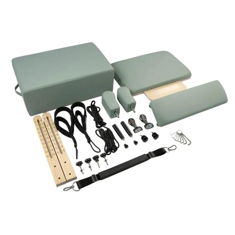 Toorx Oak wood foldable Reformer PTX 3000 - Green Tea 0 Toorx AP_Oak_wood_foldable_Reformer_PTX_3000__Green_Tea