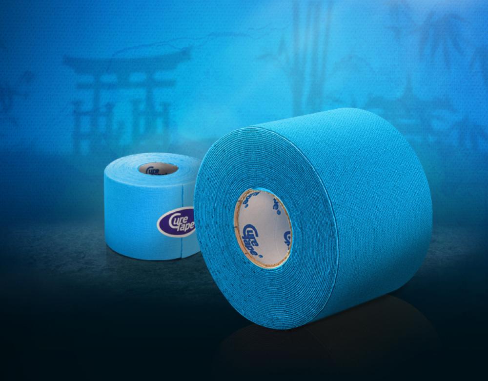 Curetape AP_Kinesiotape:_Curetape__blauw__5cm_x_31_5m