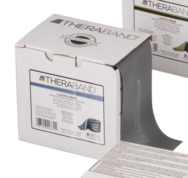 Theraband sans latex 22m argent