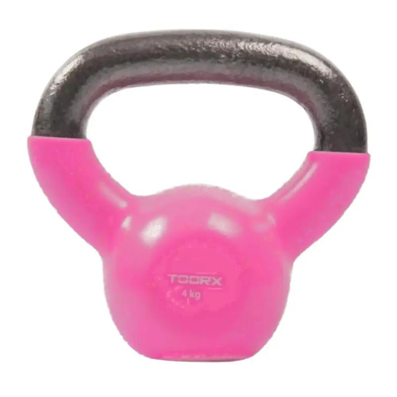 Toorx -  Kettlebell vinyl – roze – 4kg